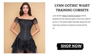 Shop this Gothic Waist Training Corset for curvy outfit [upl. by Eocsor]