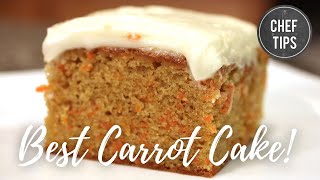 Carrot Cake Recipe  Chef Tips [upl. by Eimam]