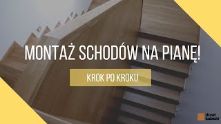 Instrukcja montażu SCHODÓW na beton na pianę dwuskładnikową [upl. by Erhart393]