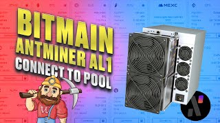 Bitmain Antminer AL1  How to connect asic to pool Mining Alephium [upl. by Adlare359]