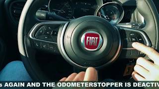 FIAT 500 X  L  MILEAGE STOP  change ODOMETER CORRECTION  KILOMETERFILTER  mileage correction [upl. by Axe]