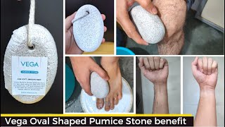 Vega Oval Shaped Pumice Stone detail review and how to use and benefit [upl. by Zacek]