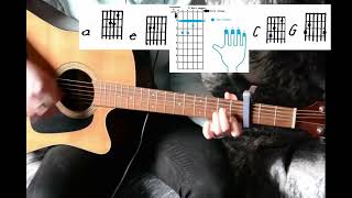 How to play quot3am  Halsey Strippedquot on guitar Madnessleen cover [upl. by Nwahsak]