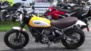 2015 Scrambler Ducati Classic in Orange Sunshine at Euro Cycles of Tampa Bay [upl. by Wein]