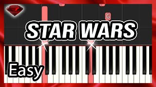 How To Play Star Wars On Piano Easy Synthesia Tutorial [upl. by Sirrah]