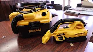 DeWaltMakes Nice Cordless Vacuums  Dewalt Cordless 18v  20v Cordless Vac  Review  Demo [upl. by Latnahc]