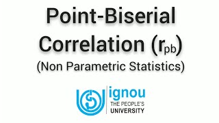 Point Biserial Correlation  Explained  Numerical Non Parametric Statistics  Psychology MAPC IGNOU [upl. by Eirotal]