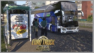 ETS 2 152 Setra 531 DT Otobüs modu  Yolculu  Anonslu  Otogarlı Türkiye Haritasi [upl. by Earley]