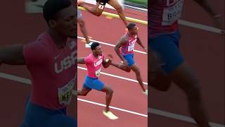 FASTEST 100m RACE EVER 100m race shorts [upl. by Enirahtac46]