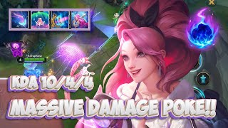 GOOD POKE KDA SERAPHINE USING ARCANE COMET   WILD RIFT BUILD  RUNES [upl. by Duomham205]