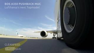 PilotsEYEtv Clean Feed  quotPUSHBACK A350  Tire Anglequot great sound Episode No10 A350 Boston [upl. by Etnad]