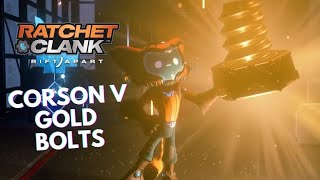 RATCHET amp CLANK RIFT APART  All Corson V Gold Bolts Locations [upl. by Elleyoj]