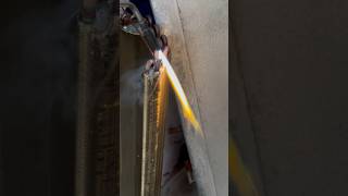 Leak repair Repair Evaporator coil leak repair shortvideo shorts [upl. by Anaib]