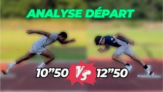 Analyse départ sprinteur amateur vs pro [upl. by Berte]