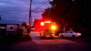 Folcroft Fire Co Rescue 01 Responding [upl. by Lunt947]