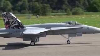 McDonnell Douglas FA18 RC Turbine Scale model Jet Staffel 11 [upl. by Dranyam207]