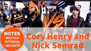 Cory Henry and Nick Semrad Cory Henry amp Nick play at NAMM 2016 Tutorial Analysis and Midi File [upl. by Haret549]