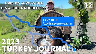 INSANE TURKEY HUNT  DRIVING ACROSS the USA for an Oregon GOBBLER  2023 Turkey Journal [upl. by Huskey92]