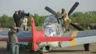 Red Tails P51 Mustang Prague 2009 [upl. by Hett]