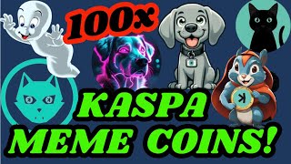 KASPA Meme Coins KRC20 KAS Meme tokens [upl. by Nnaitak]