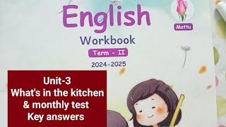 2nd std term2 mottu English workbook unit3 amp monthly test key answers202425 [upl. by Nylirem]