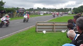 Ulster Grand Prix 2018  Superbike race lap 1 [upl. by Ardnuasac]