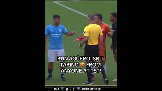 Sergio Aguero was having NONE OF IT shorts [upl. by Anaerdna828]