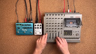 Tascam 424 Red Panda Particle 2 and Strymon BigSky  Granular Tape [upl. by Aerbua]