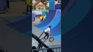 BMX Backflip Barspin No Hander [upl. by Kalasky]