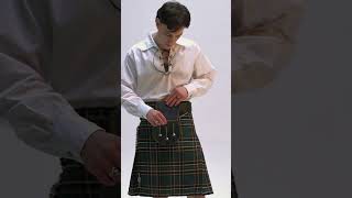 Man in the Irish Heritage casual kilt outfit kilt irishheritage tartan scottish traditionirish [upl. by Garretson]