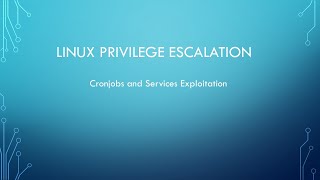 Linux Privilege Escalation Series Part 2 [upl. by Kcirded]