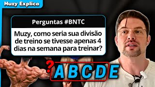 DIVISÃO DE TREINO PARA QUEM TREINA 4 VEZES NA SEMANA  Muzy Explica [upl. by Rayburn]