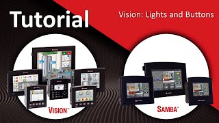 How to Program Lights and Buttons on Vision PLC  HMI Controllers [upl. by Solon]