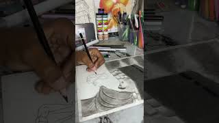 Makka drawing with pencil ✏️ art drawing makkamadina artshorts artshorts islamicpainting [upl. by Semmes]