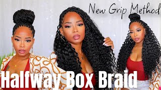 New and Easy Grip Method For Starting Box Braids  Beginners Friendly [upl. by Iviv]