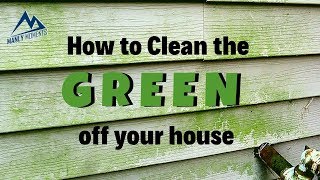 How to Remove Green Algae from Vinyl Siding  Fast and Easy For Less than 10 [upl. by Ursal947]