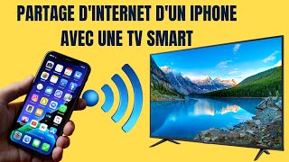 Comment faire le partage de connexion de données mobiles dun iPhone avec une télévision smart [upl. by Aikkin359]