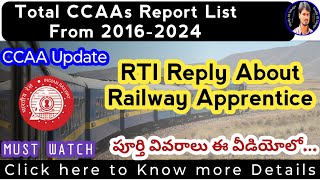 RTI Reply  Total Apprentice Completed List Upto 2024  In Telugu by Srikanth [upl. by Alyam271]