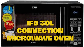 IFB 30 L Convection Microwave Oven 30BRC2 Black With Starter Kit Unboxing [upl. by Leima399]