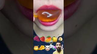 asmr SWEET CUTE MANGO DRINK MELON CANDY WATER JELLY eating sounds shorts [upl. by Sieber119]