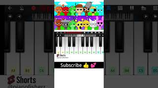 FUN TIME INCREDIBOX SPRUNKI Song  Easy Piano Tune shorts [upl. by Nylazor298]