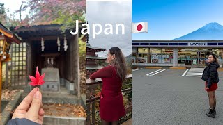 Japan Vlog  Tokyo to Fujiyoshida  Arakurayama Sengen park  kawaguchiko lake [upl. by Akeret925]