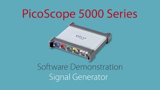 How To Use The Built In Signal Generator  PicoScope 5000 Software Demos [upl. by Alda688]