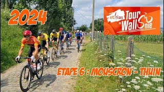 TOUR DE WALLONIE 2024 MOUSCRON THUIN [upl. by Gnaig]