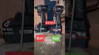 Différence entre une batterie 4ah et 8ah parkside shorts tools [upl. by Boyes]