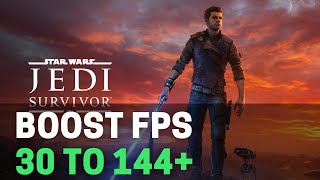 BEST PC Settings for Star Wars Jedi Survivor Maximize FPS amp Visibility [upl. by Yttam]