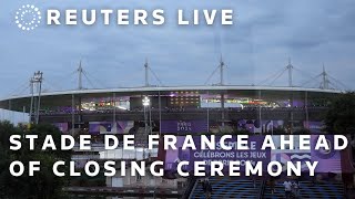 LIVE A view of Paris Stade de France ahead of Olympics closing ceremony [upl. by Eceer998]