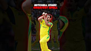 Mitchell Starc most dangerous spell 🔥 cricket mitchellstarc [upl. by Zolner184]