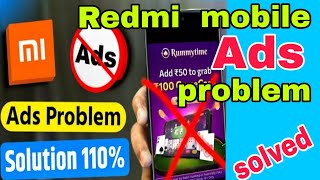 Redmi mobile ads stop solution how to solve ads problem on redmi phone Ads problem solution100 [upl. by Avra888]