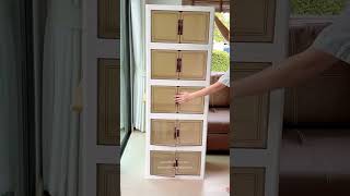 Multilayer storage cabinet stationery snack sundries storage rack [upl. by Eirrak]